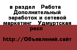  в раздел : Работа » Дополнительный заработок и сетевой маркетинг . Удмуртская респ.